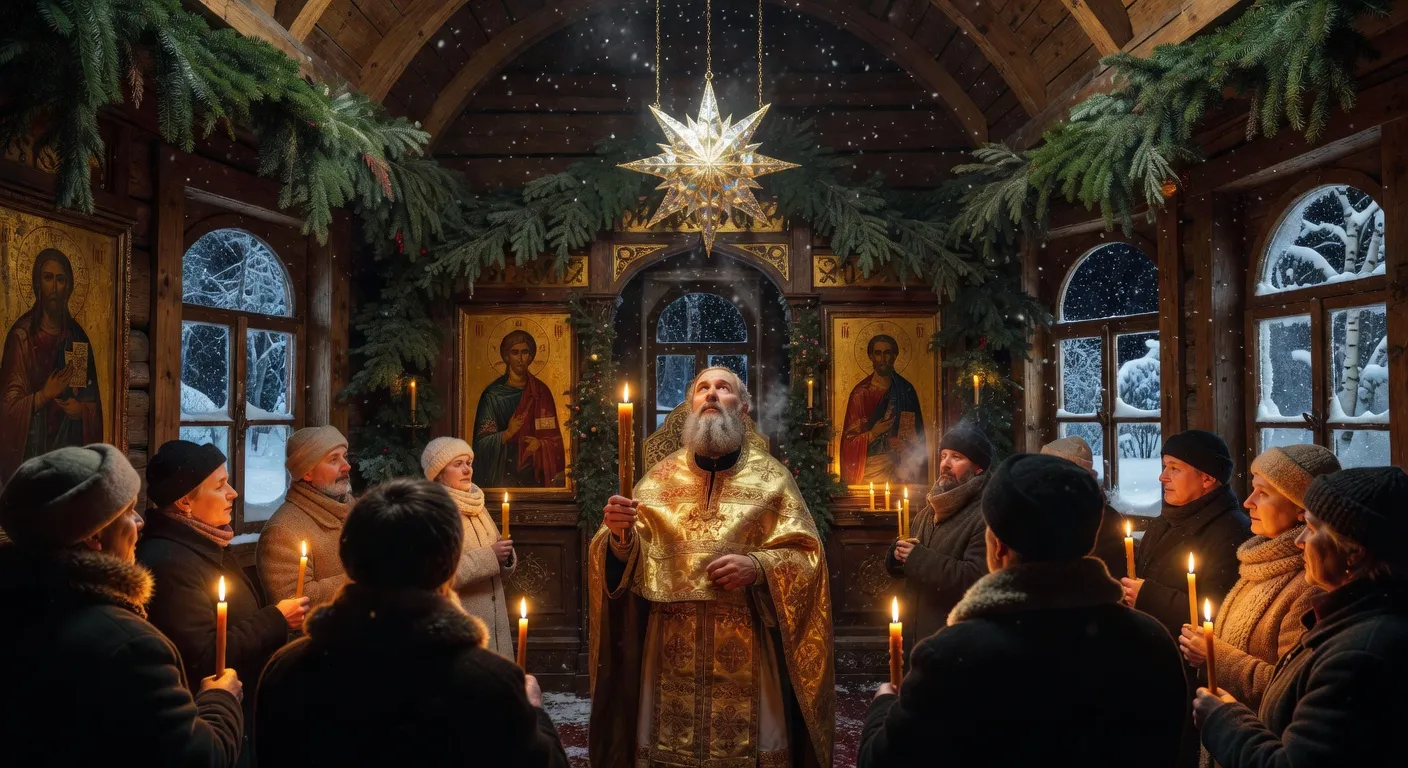 Fideles orthodoxes plongeant dans un trou dans la glace lors de la Theophanie en janvier