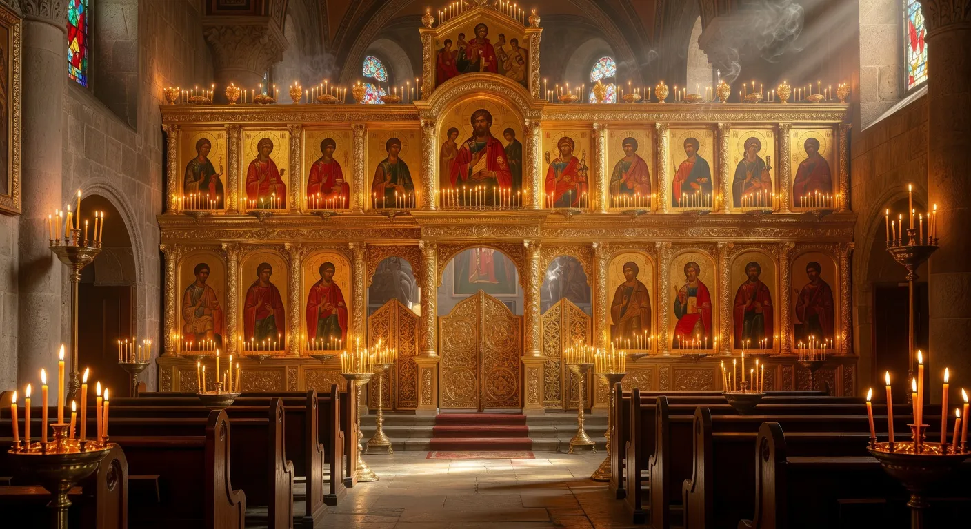 Eglise orthodoxe reconstruite au XXe siecle symbolisant le renouveau de la foi apres les persecutions