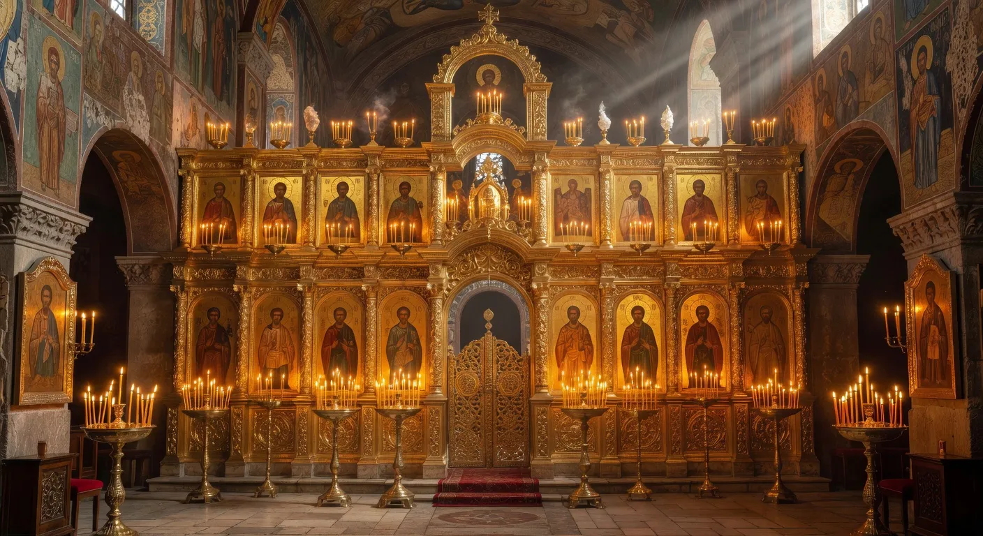 Tchotki (chapelet orthodoxe) en laine noire avec noeuds en forme de croix poses sur un livre de prieres