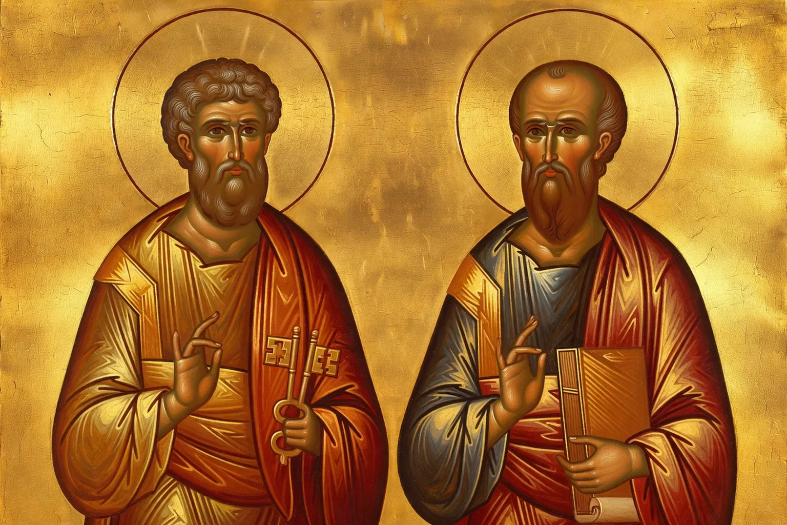Icône orthodoxe des saints Apôtres Pierre et Paul