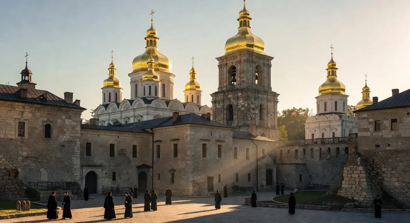 Laure des Grottes de Kiev avec ses domes dores